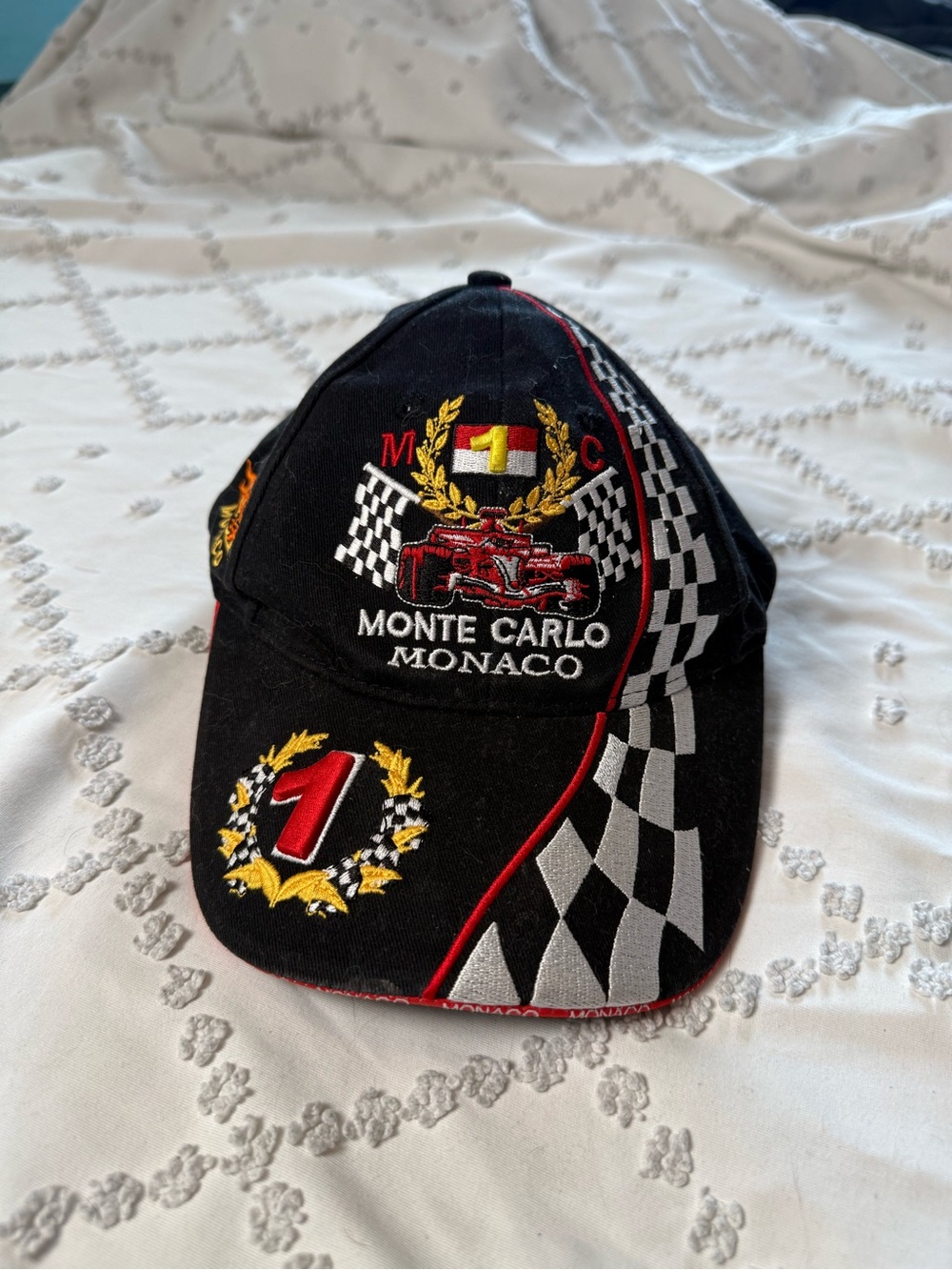 Vintage Monte Carlo Monaco Embroidered Racing Hat